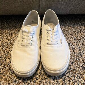 Men's White Authentic Vans